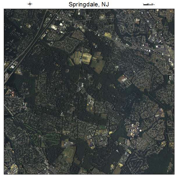Springdale, NJ air photo map