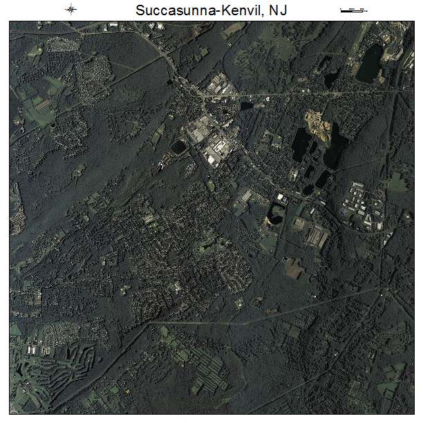 Succasunna Kenvil, NJ air photo map