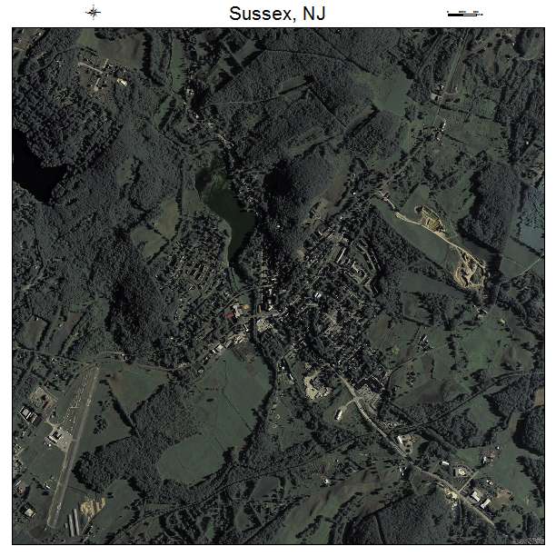 Sussex, NJ air photo map