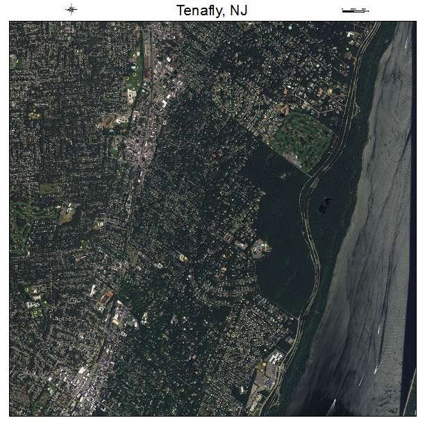 Tenafly, NJ air photo map