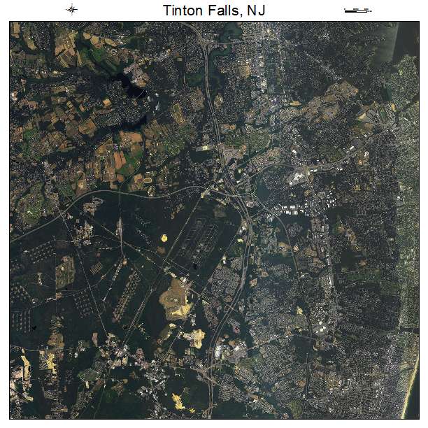 Tinton Falls, NJ air photo map