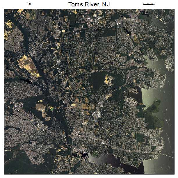 Toms River, NJ air photo map