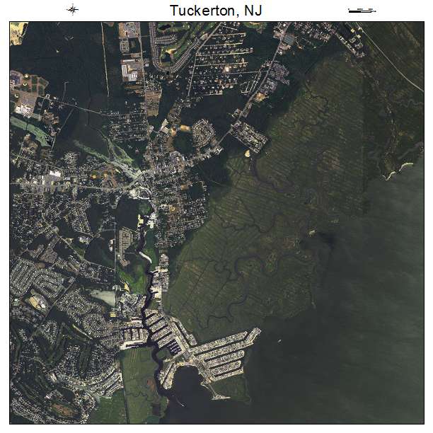 Tuckerton, NJ air photo map