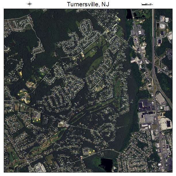 Turnersville, NJ air photo map