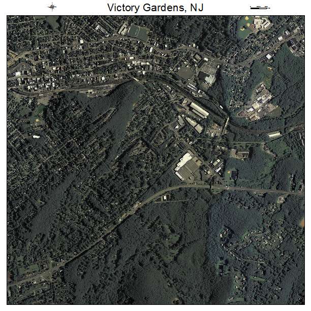 Victory Gardens, NJ air photo map