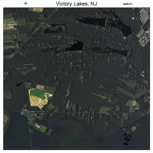 Victory Lakes, NJ air photo map