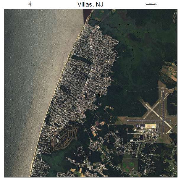 Villas, NJ air photo map