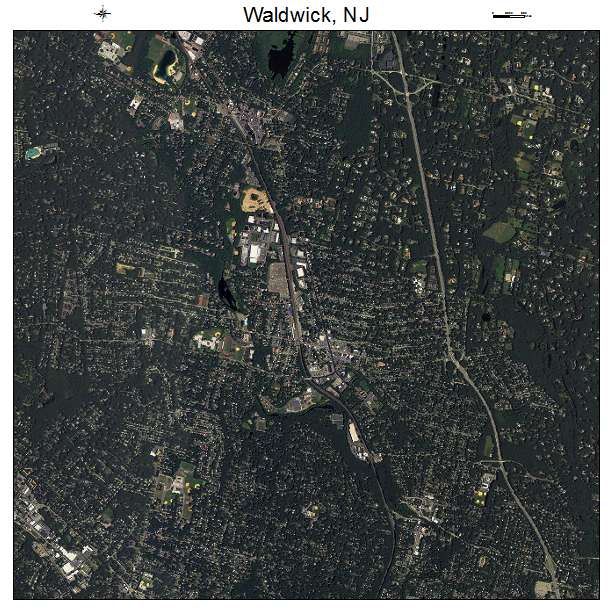 Waldwick, NJ air photo map