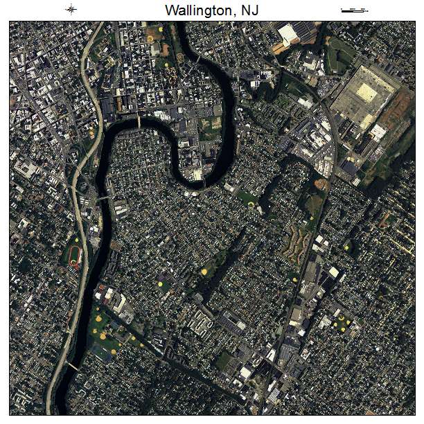 Wallington, NJ air photo map