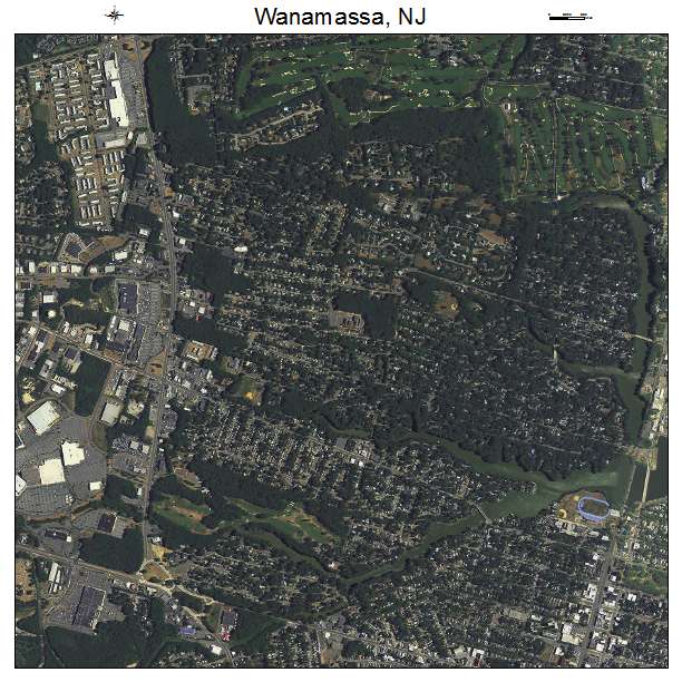 Wanamassa, NJ air photo map