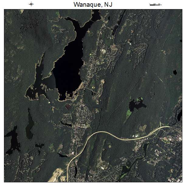 Wanaque, NJ air photo map
