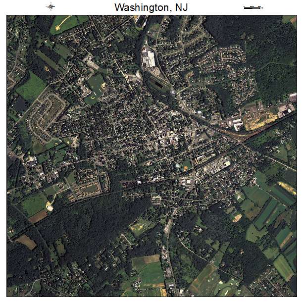 Washington, NJ air photo map
