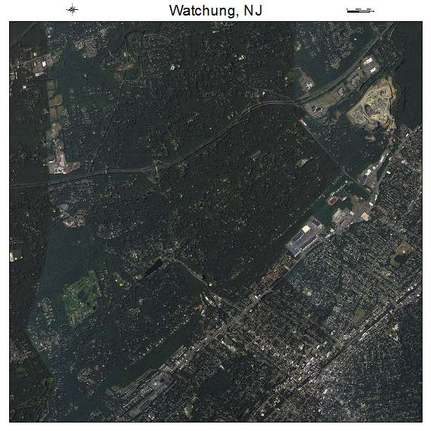 Watchung, NJ air photo map