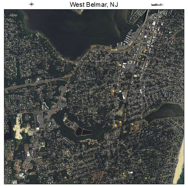West Belmar, NJ air photo map