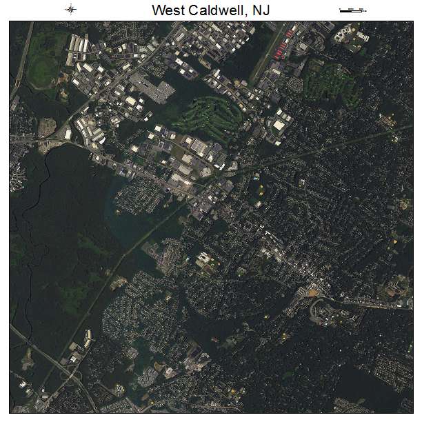 West Caldwell, NJ air photo map