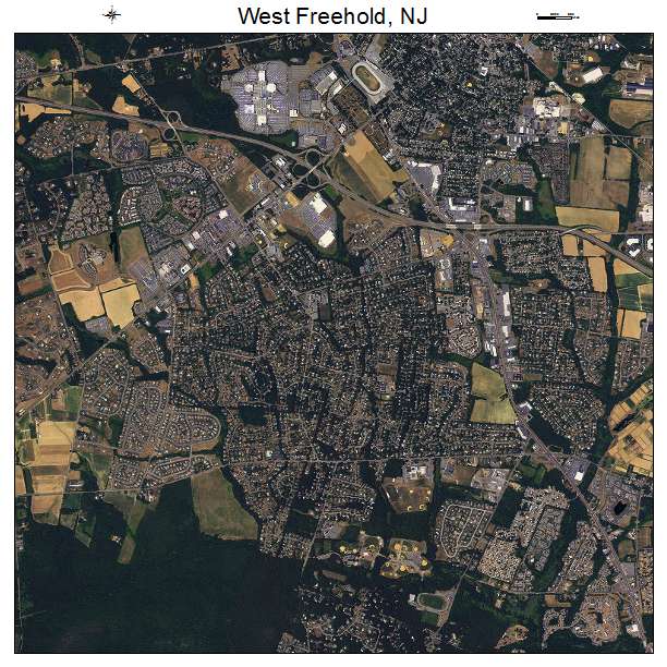 West Freehold, NJ air photo map