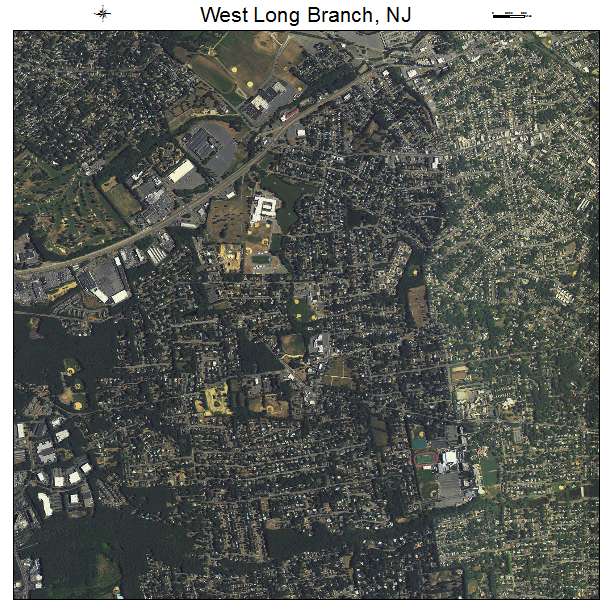 West Long Branch, NJ air photo map