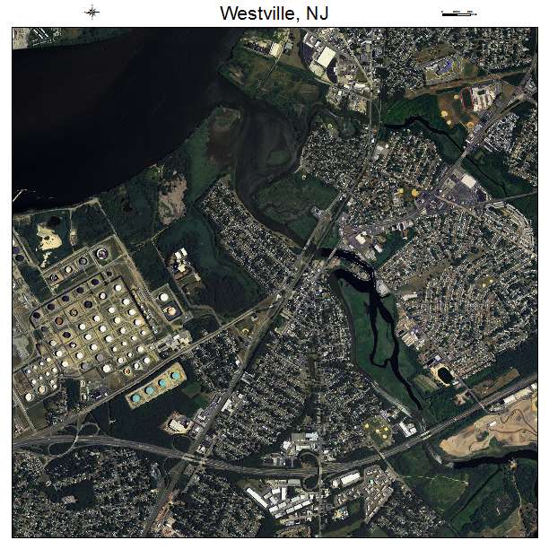 Westville, NJ air photo map