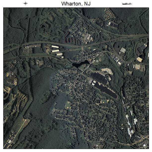 Wharton, NJ air photo map
