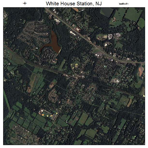 White House Station, NJ air photo map