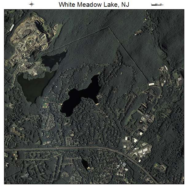 White Meadow Lake, NJ air photo map