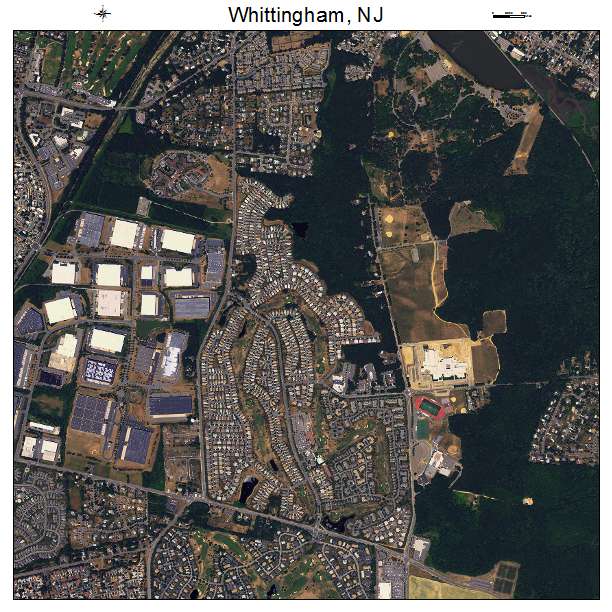 Whittingham, NJ air photo map