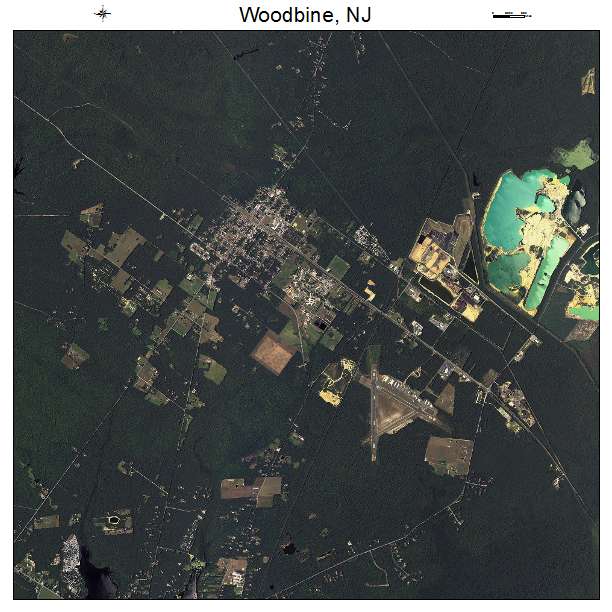 Woodbine, NJ air photo map