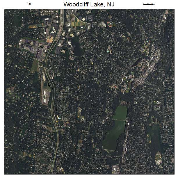 Woodcliff Lake, NJ air photo map