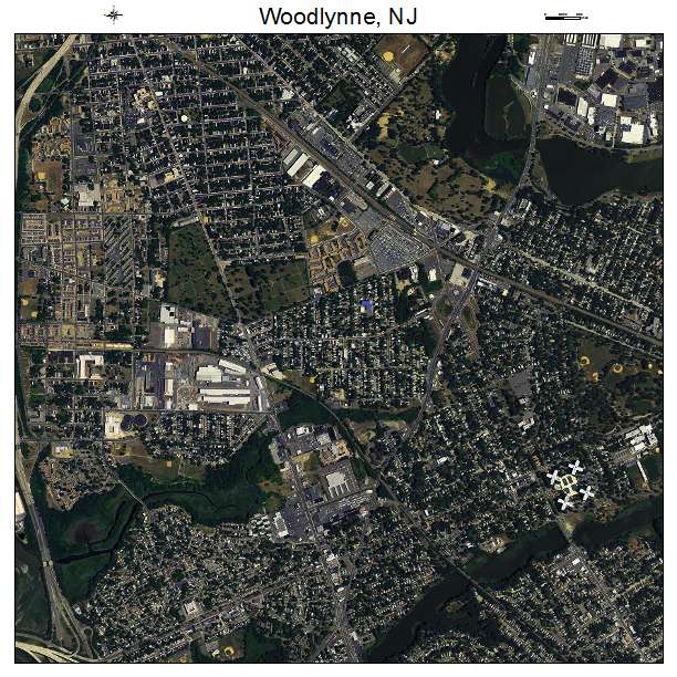 Woodlynne, NJ air photo map