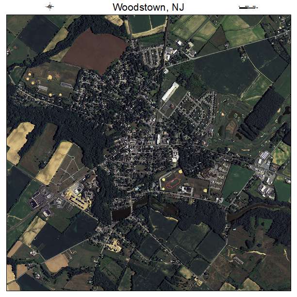Woodstown, NJ air photo map