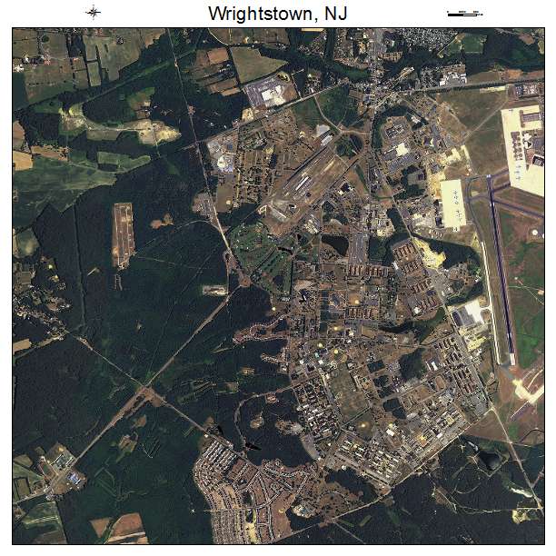Wrightstown, NJ air photo map