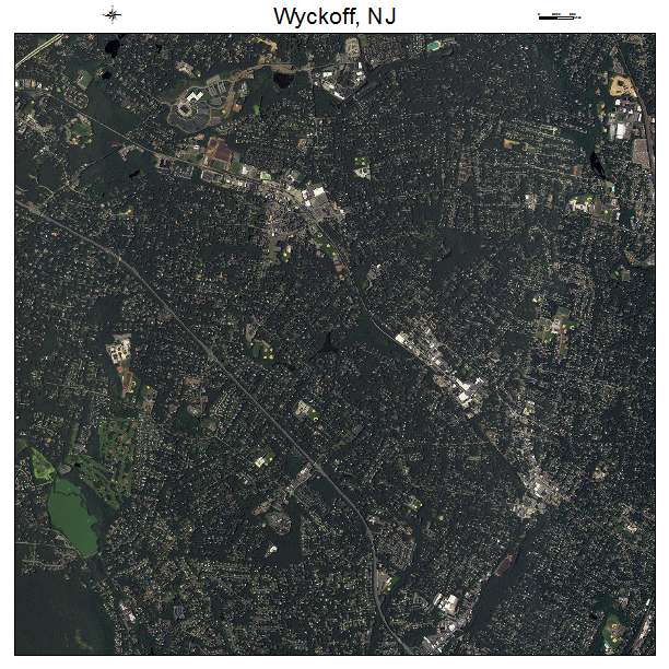 Wyckoff, NJ air photo map