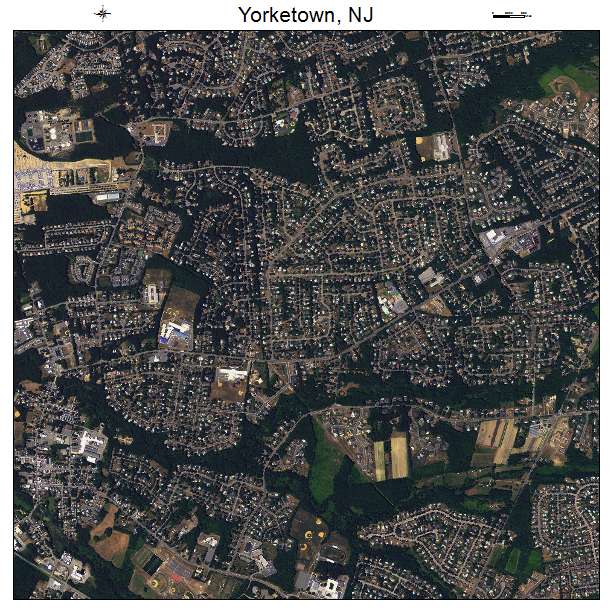 Yorketown, NJ air photo map