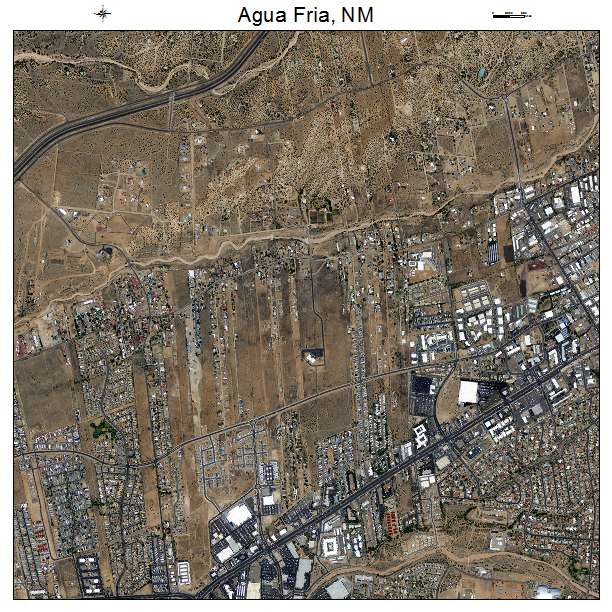 Agua Fria, NM air photo map