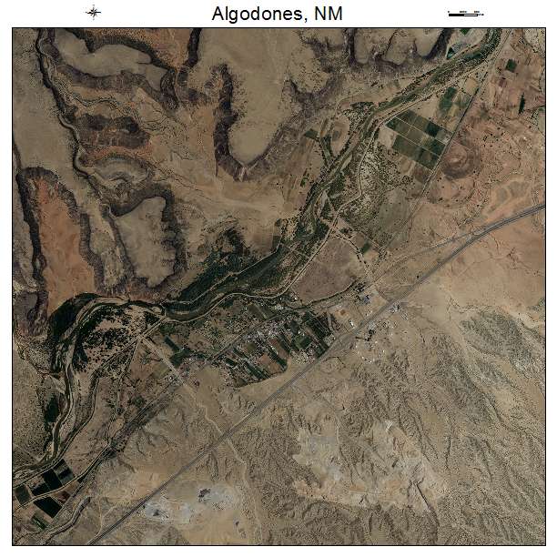 Algodones, NM air photo map