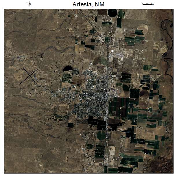 Artesia, NM air photo map