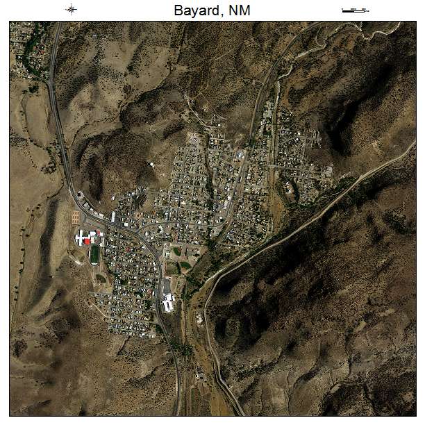 Bayard, NM air photo map