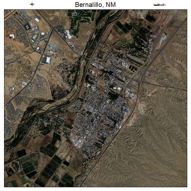 Bernalillo, NM air photo map