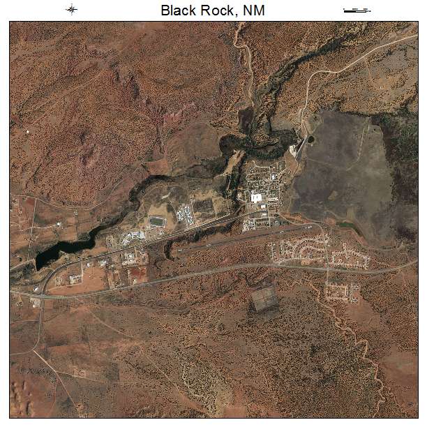 Black Rock, NM air photo map