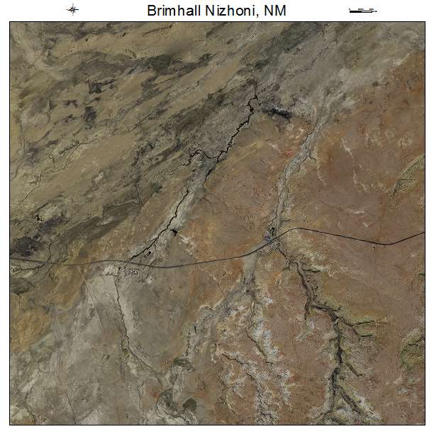 Brimhall Nizhoni, NM air photo map