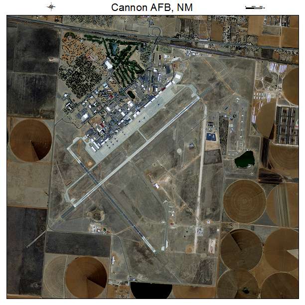 Cannon AFB, NM air photo map
