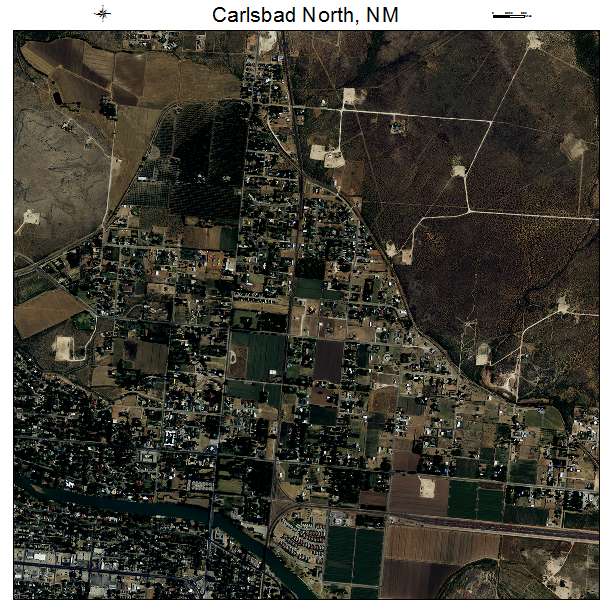 Carlsbad North, NM air photo map