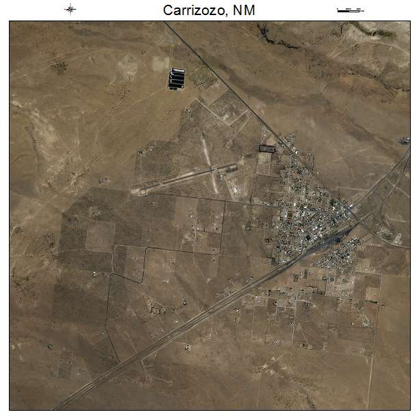 Carrizozo, NM air photo map