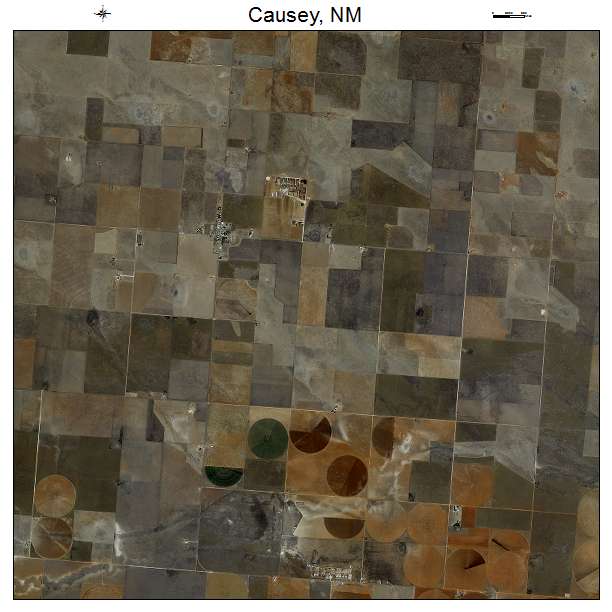 Causey, NM air photo map