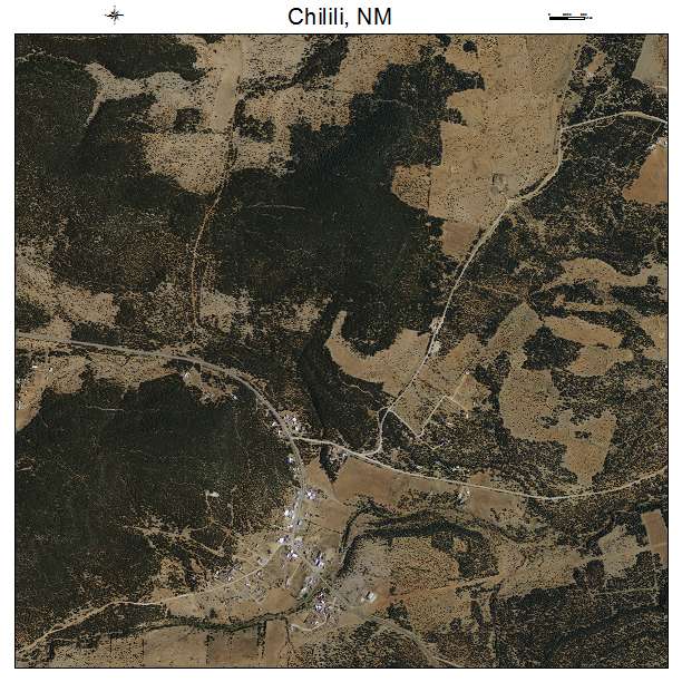 Chilili, NM air photo map
