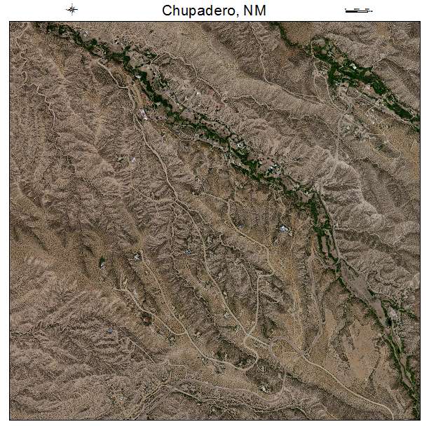 Chupadero, NM air photo map