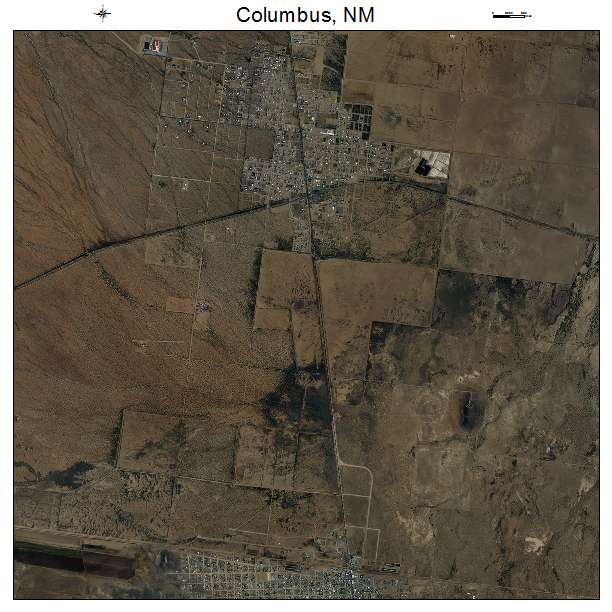 Columbus, NM air photo map