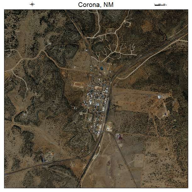 Corona, NM air photo map
