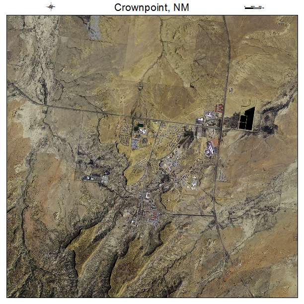 Crownpoint, NM air photo map