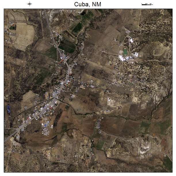 Cuba, NM air photo map